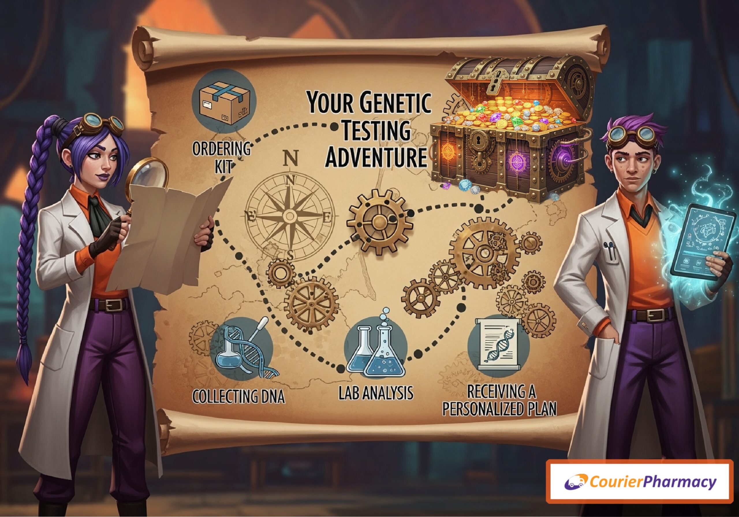The DNA testing roadmap with courierstaging.mystagingwebsite.com