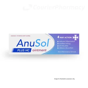 Anusol Plus HC ointment pack on a white background, haemorrhoid relief treatment image for courierstaging.mystagingwebsite.com